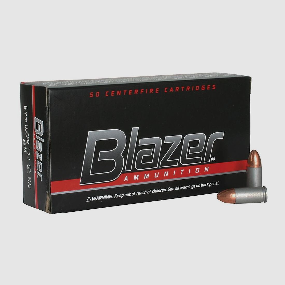 CCI Blazer Aluminum 9mm Luger 124GR FMJ 50 cartridges