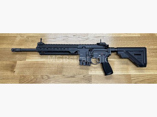 Heckler & Koch MR223 A3 Slim-Line 14,5" loop - semi-automatisch geweer .223Rem Het civiele H&K 416 - met originele H&K trekker- en slagpin met extra vergrendeling zoals bij G95K + originele H&K QD eindplaat (dubbel nieuw verstemd, zie foto)