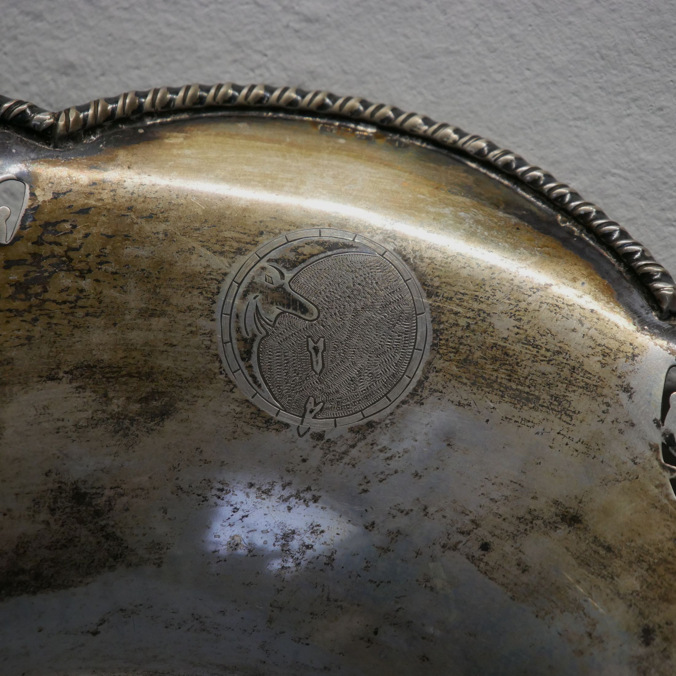 Ehrenteller Kommandeur Major Linke vom Offizierskorps der Kampfgruppe 806 WK II 2. WK