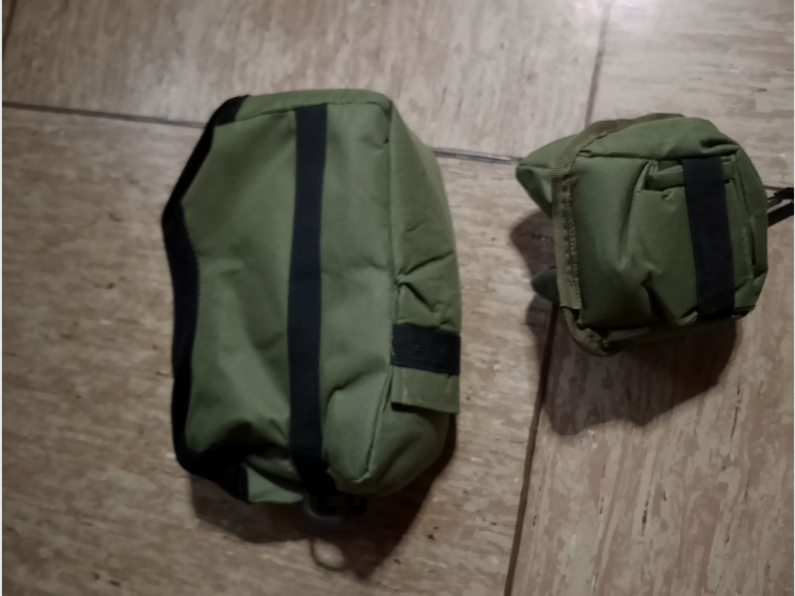 Waffen Sandsack Rest Sniper Sack Unterstützung Gewehr grün Sand Tasche Set 2 teilig