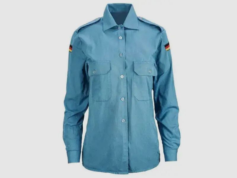Bundeswehr Original Bundeswehr Original Bundeswehr Marine Bordhemd gebraucht Frauen - Blau / 33/34