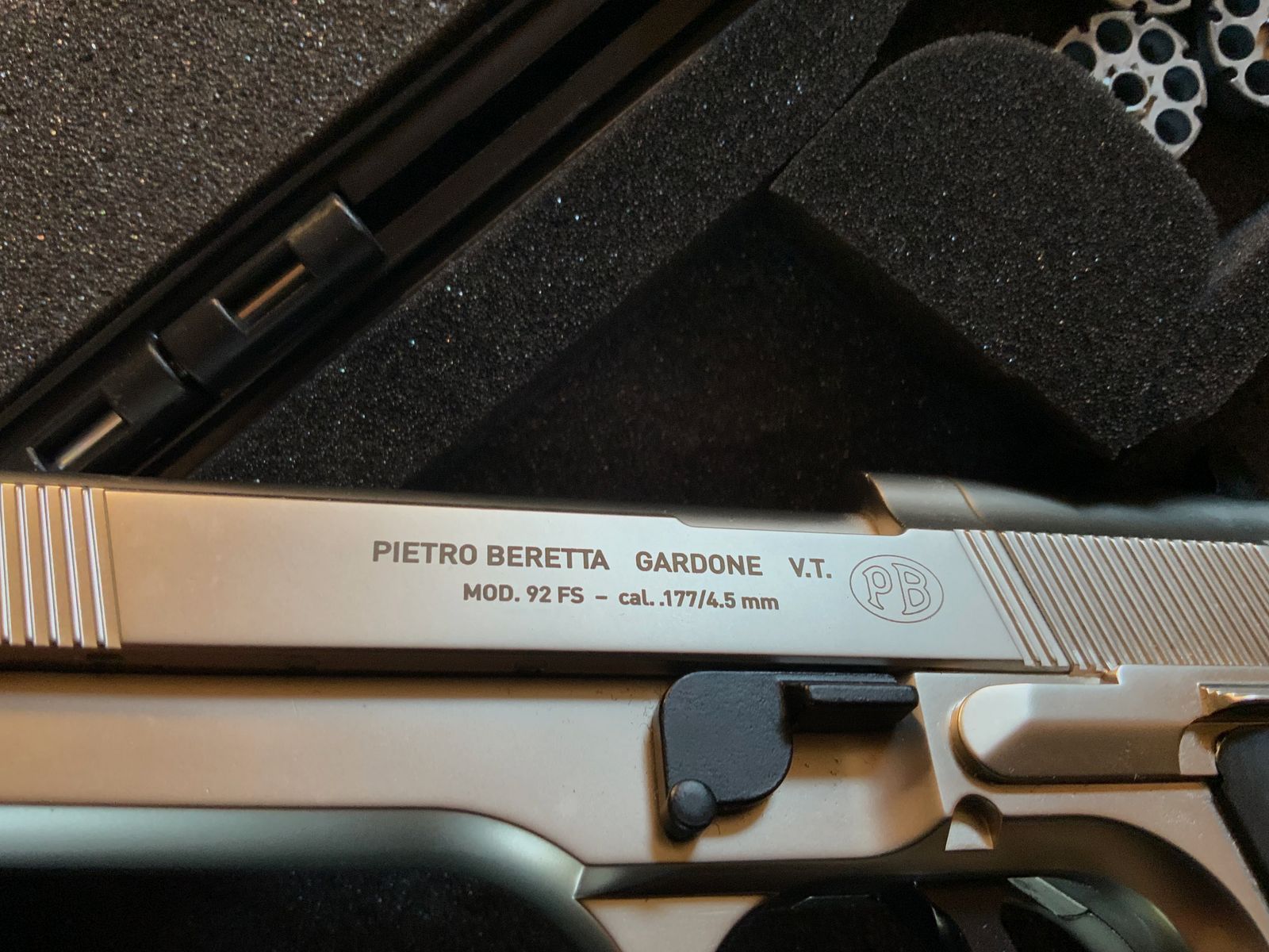 Luftpistole Beretta Mod. 97 FS 4,5mm Diabolo vernickelt