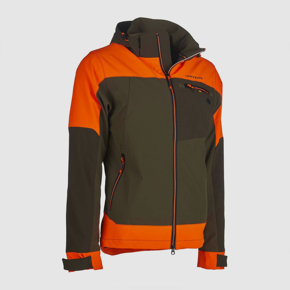UNIVERS – CHAQUETA DE CAZA SOFTSHELL PREDAZZO U-TEX VERDE/NARANJA, imagen 3 de 5