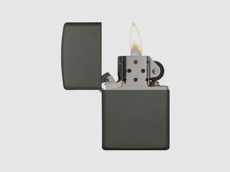 Zippo Benzinfeuerzeug matt Grün ( Oliv )