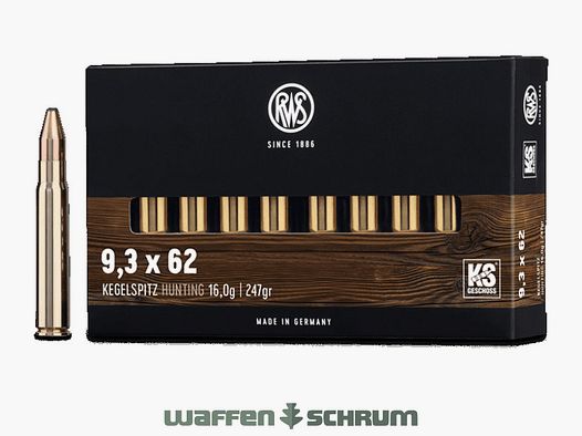 RWS Kegelspitz 16,0g - 247gr 9,3x62