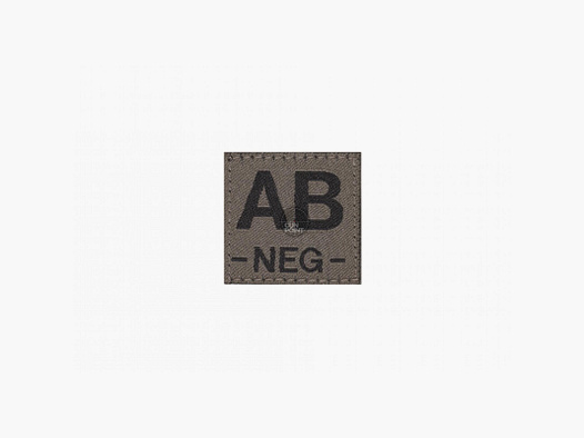 AB Neg Bloodgroup Patch