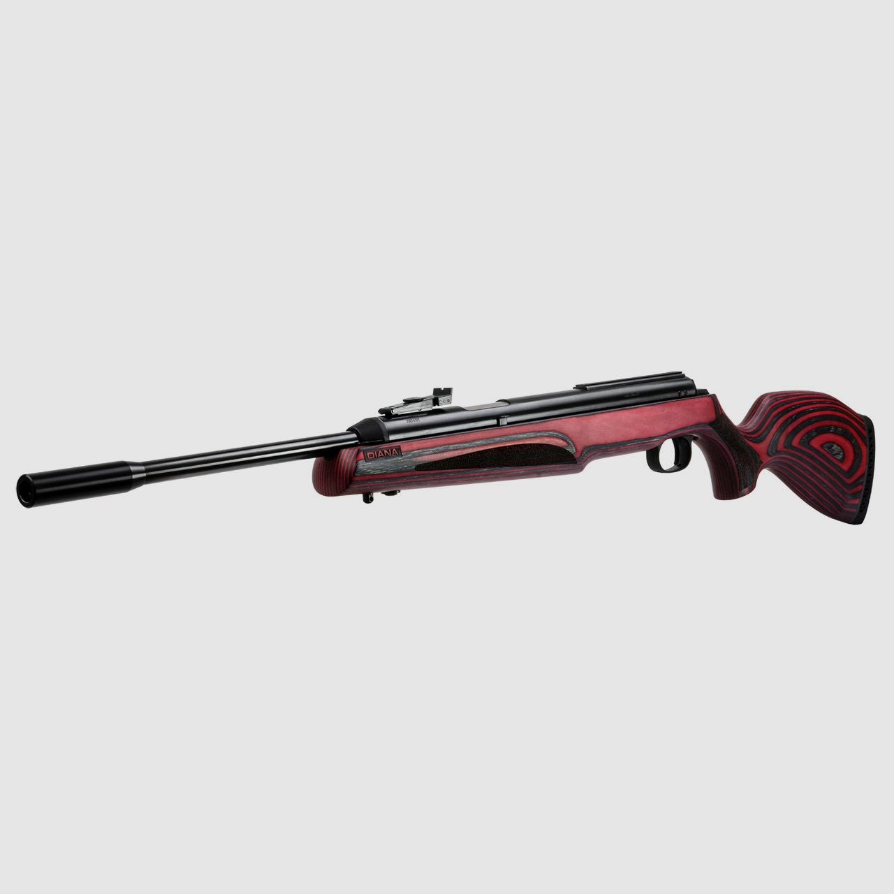 Starrlauf Luftgewehr Diana 54 Airking Pro Laminated rot schwarzer Schichtholzschaft Kompensator Kaliber 4,5 mm (P18)