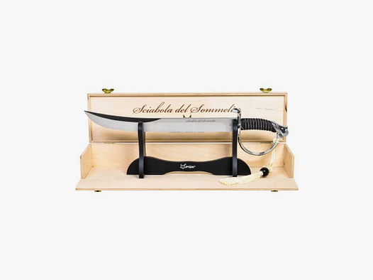 FOX Traditioneller Champagnersäbel mit Dekoständer in Geschenkbox