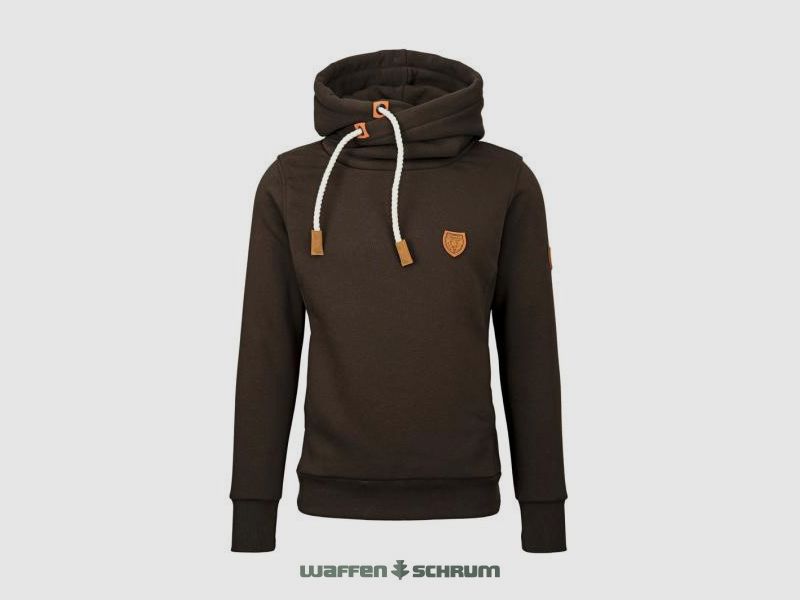 Hubertus Hubertus Hoodie  oliv / braun