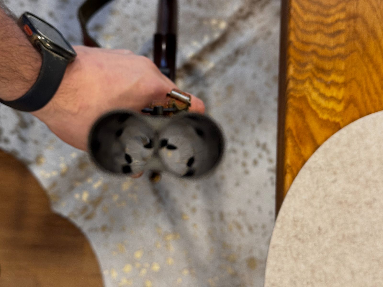 kurze Kutscherflinte, Doppelflinte Mercury Light im Kaliber 12/70