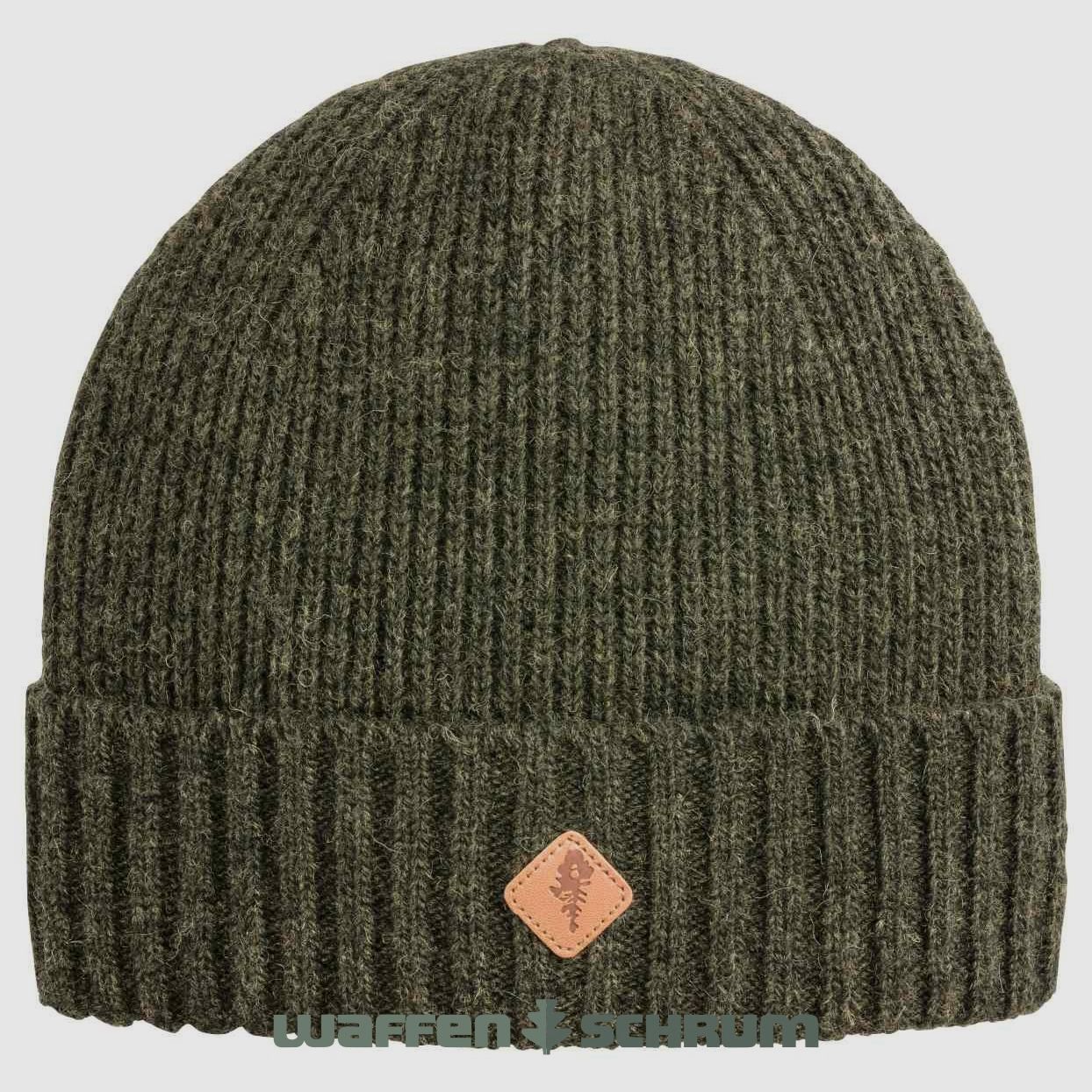 Gorro de punto de pino verde musgo Mel