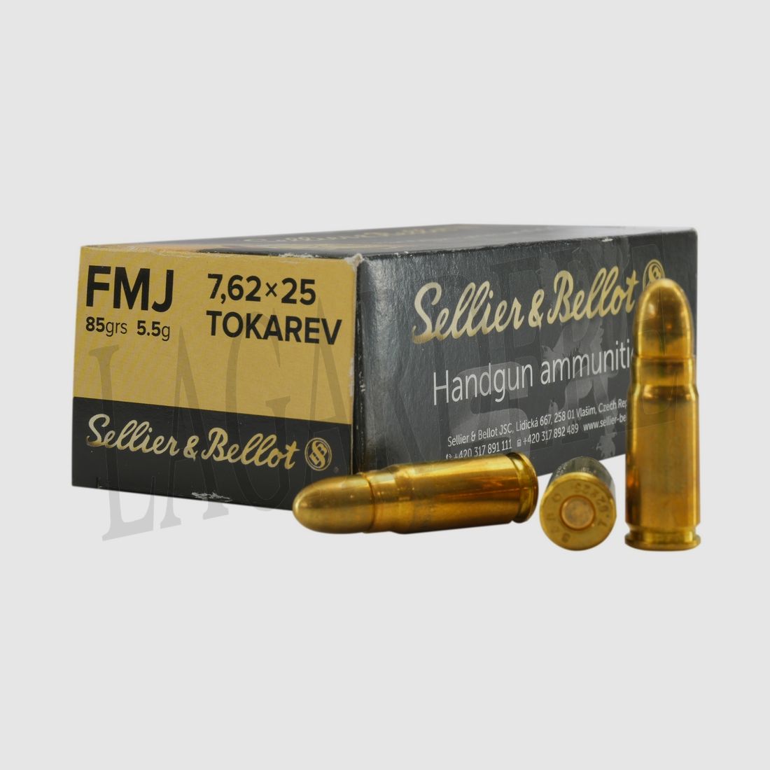 SELLIER&BELLOT FMJ 85 GRS (Patrone mit Geschoss)
