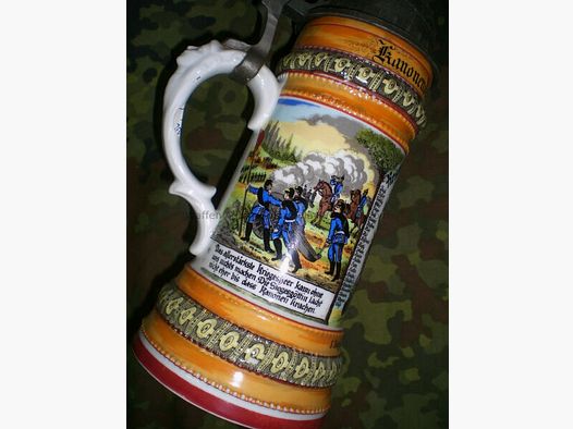 -- Militärischer Reservistenkrug Replika - Artillerie -