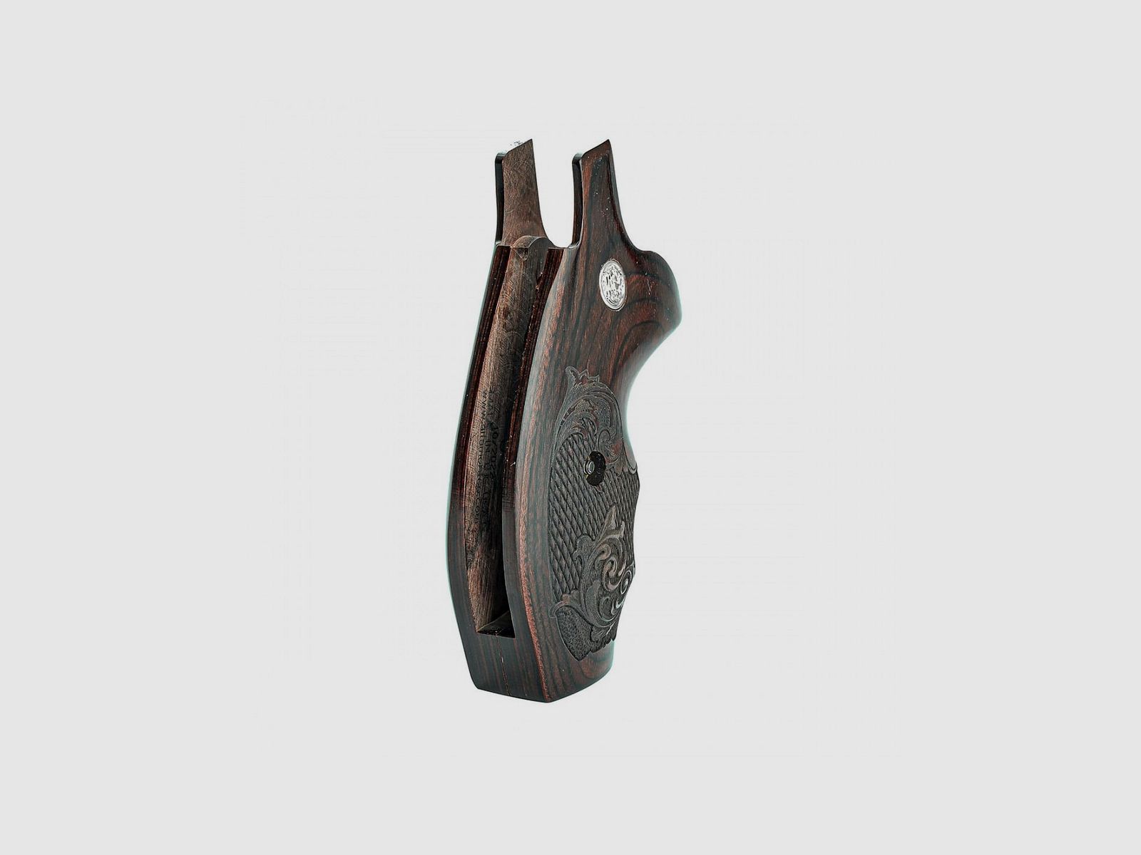 S&W N ROUND COMBAT SUPER ROSEWOOD CHECKERED ENGGRAVIERTE MIT SILBERMEDAILLEN, Bild 2 von 4