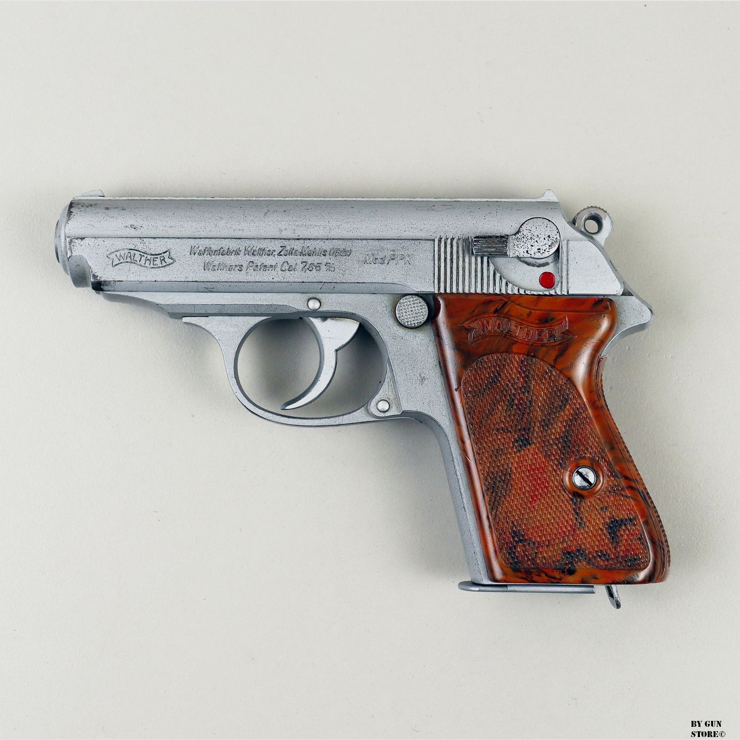 Pistola Walther Zella Mehlis mod. PPK “Verchromt” cal. 7,65 matr. 909158, immagine 1 di 13