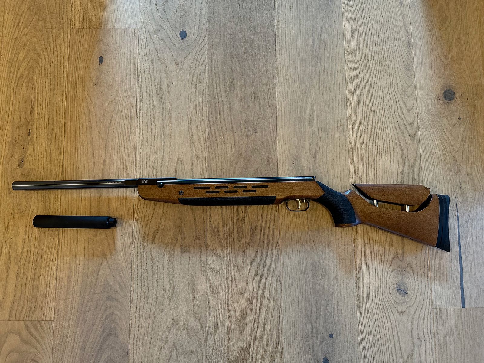 Weihrauch HW98 5,5mm mit Schalldämpfer und Koffer