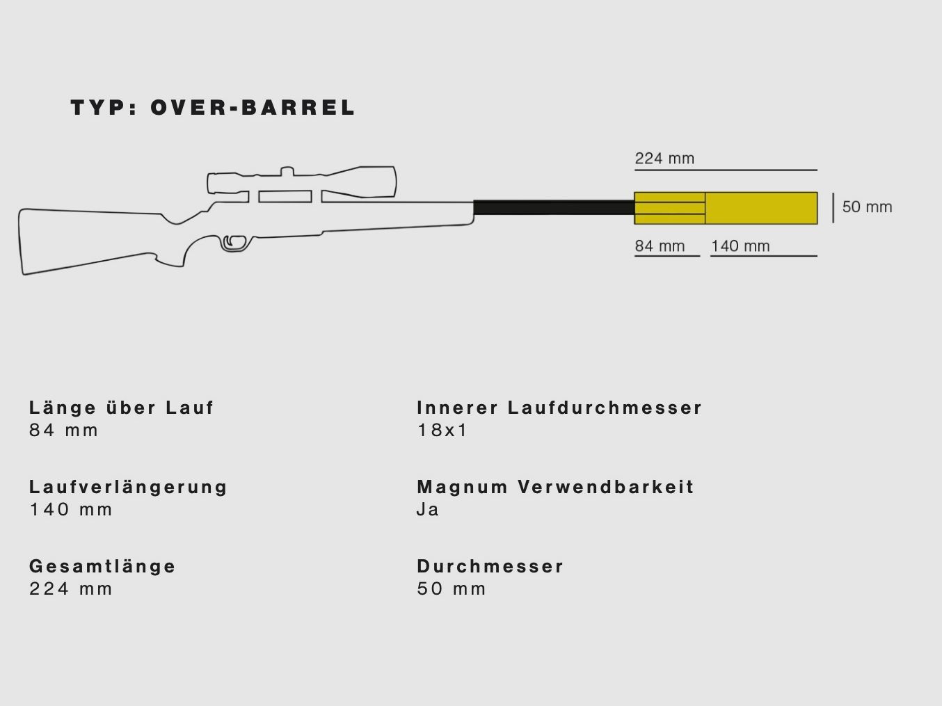 Hausken 2429854 Schalldämpfer JAKT JD224TI HYBRID TITAN Kaliber .30/.308 -30 dB
