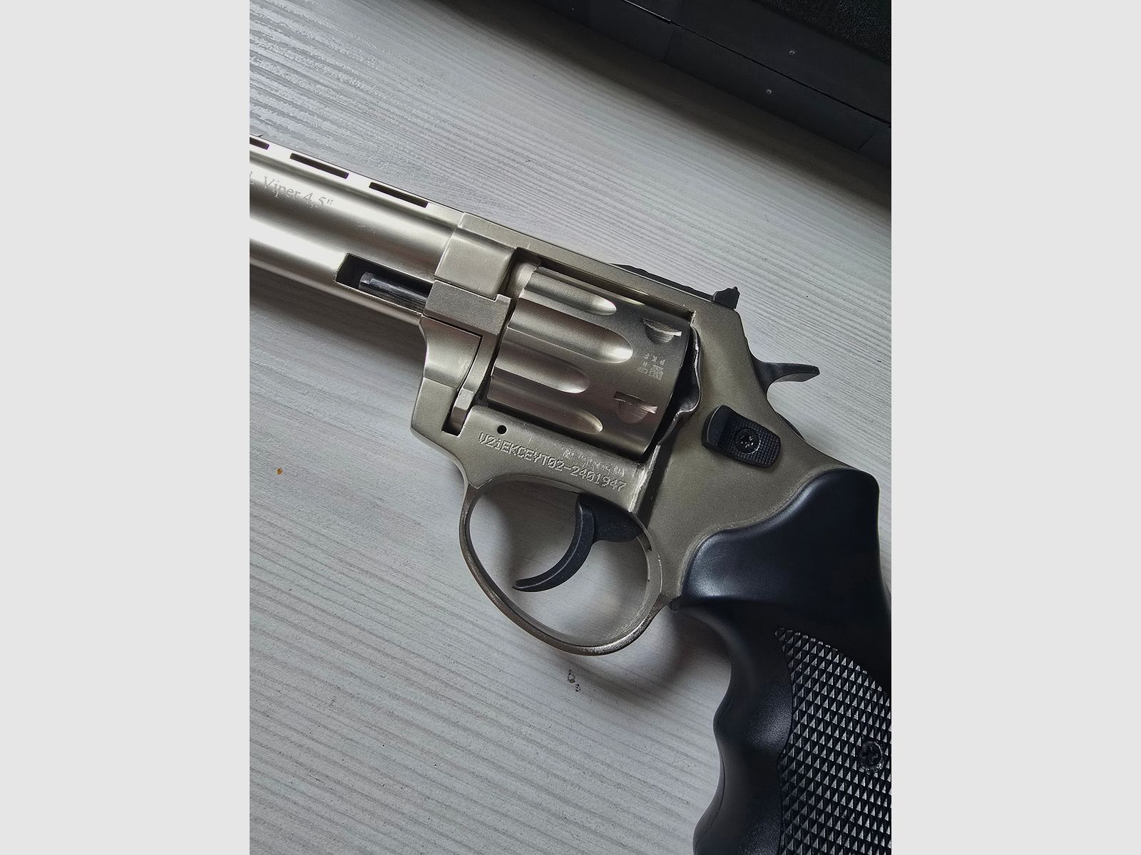 Ekol Viper 4,5 Zoll Vernickelt Schreckschussrevolver 