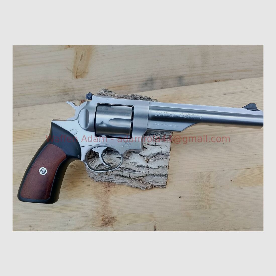 Ruger Stainless GP100 met 6 inch loop lengte