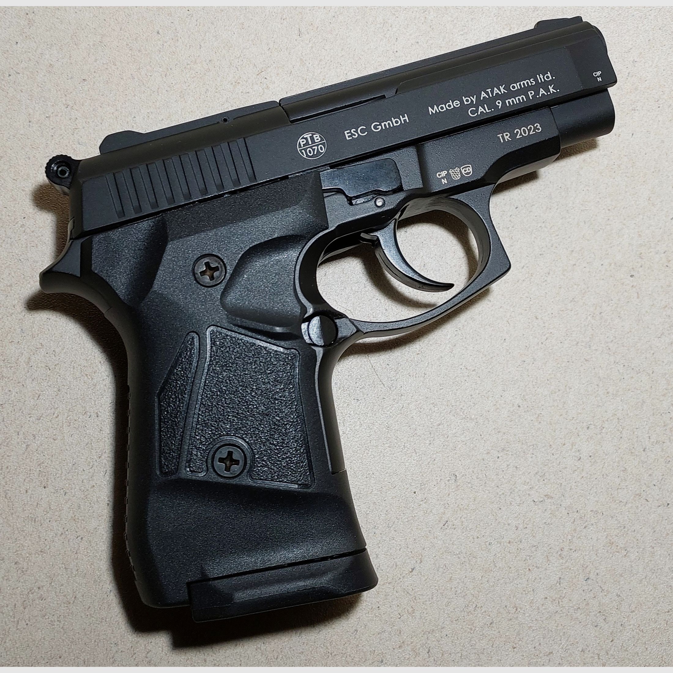 Zoraki 914 brüniert Schreckschuss Pistole 9mm P.A.K. PTB (1070) neu!