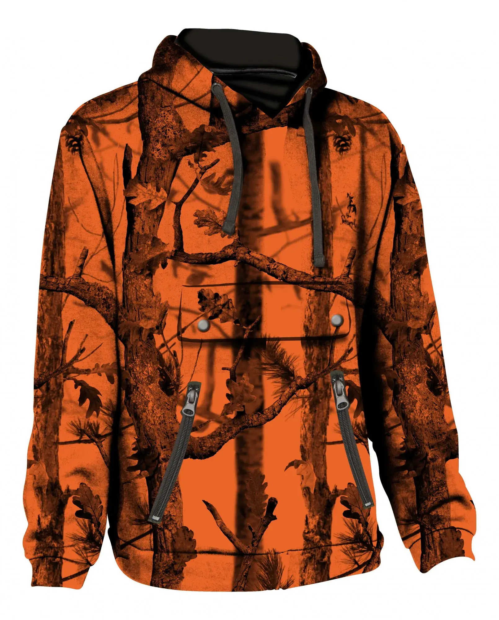 Kapuzensweatshirt Ghostcamo Percussion Schwarz und Blaze, Bild 2 von 2