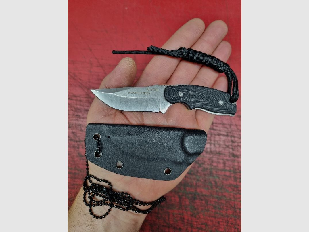 BlackField BLACK Mini NECK Neckknife Umhängemesser Halsmesser EDC