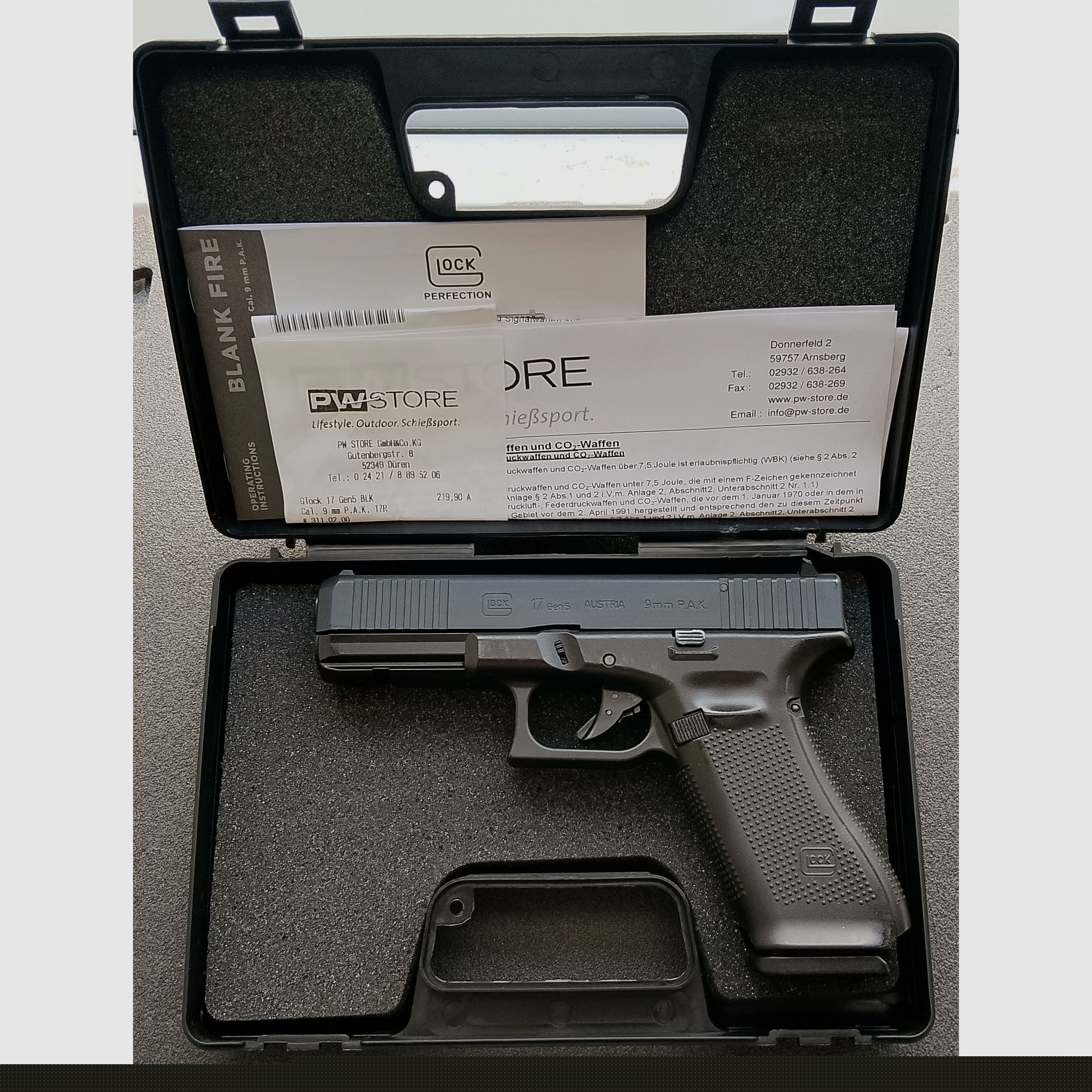 VK Umarex Glock 17 9mm P.A.K. Black