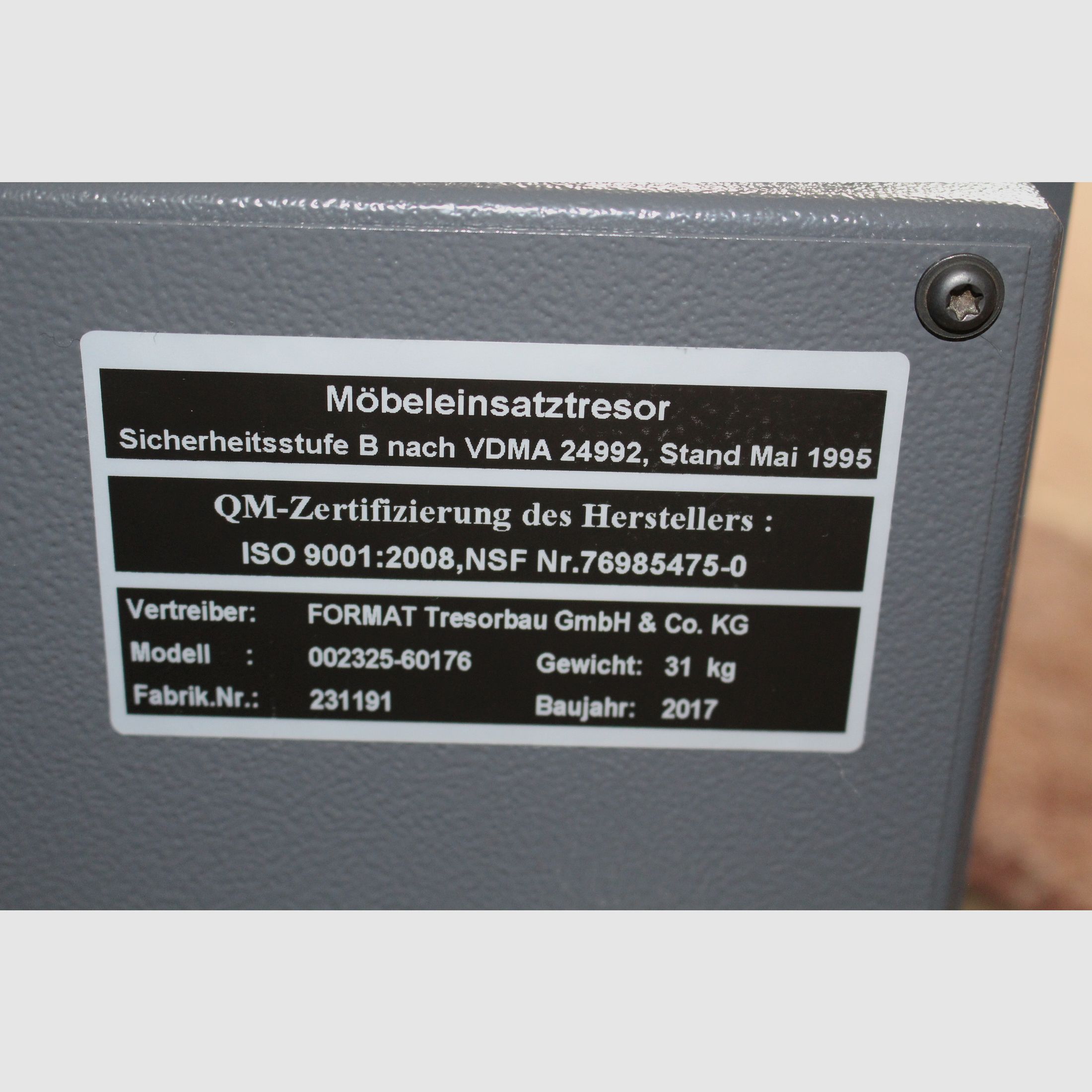 Tresore Modell 002325-60176
