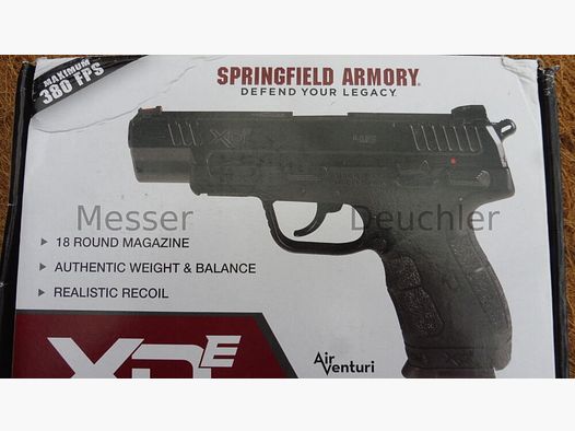 Pistolet Co2 Springfield XDE 4,5 mm BB