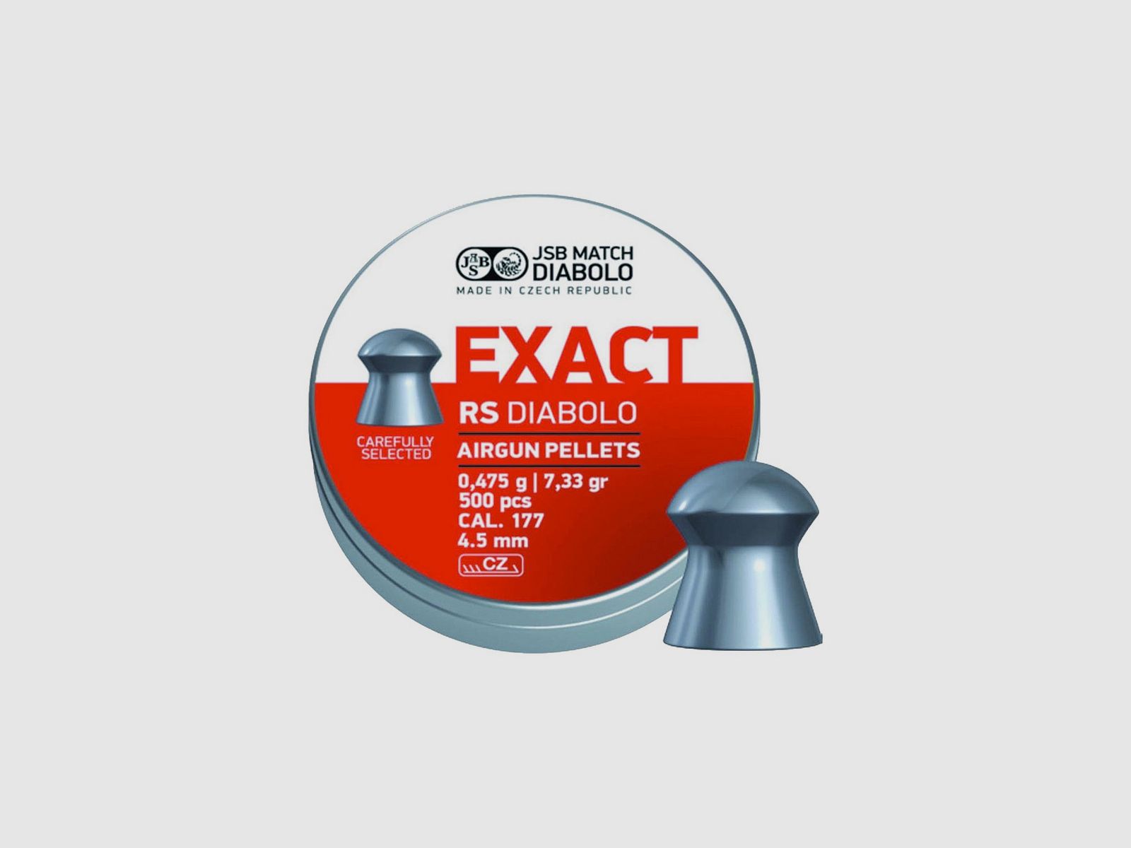 Geschosse Kal. 4,5 JSB Exact RS Diablo 500 Stk 0,475 g