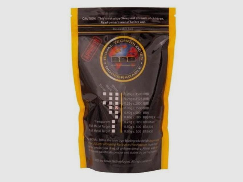 GSG Bioval Bio BB's pallini Softair 0,30 g - 3.300 pz.