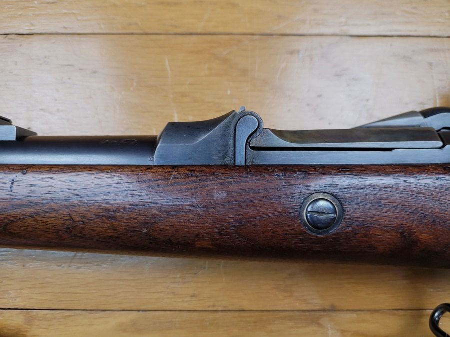 Außergewöhnliches Trapdoor-Gewehr Modell 1884 – Arsenal von Springfield – mächtiges Kaliber 45/70 – von März 1887 für die US-Armee – mythische Waffe des Wilden Westens – Museumszustand, Bild 12 von 30