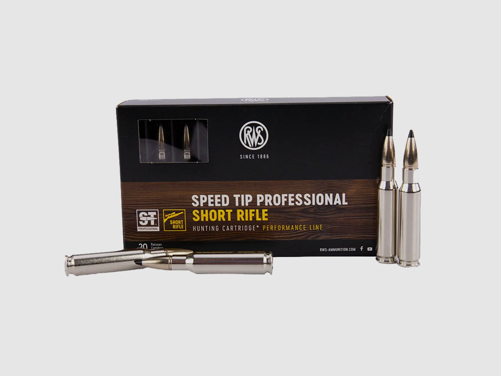 RWS Speed Tip Professional .308 165gr Short Rifle 20 Schuss