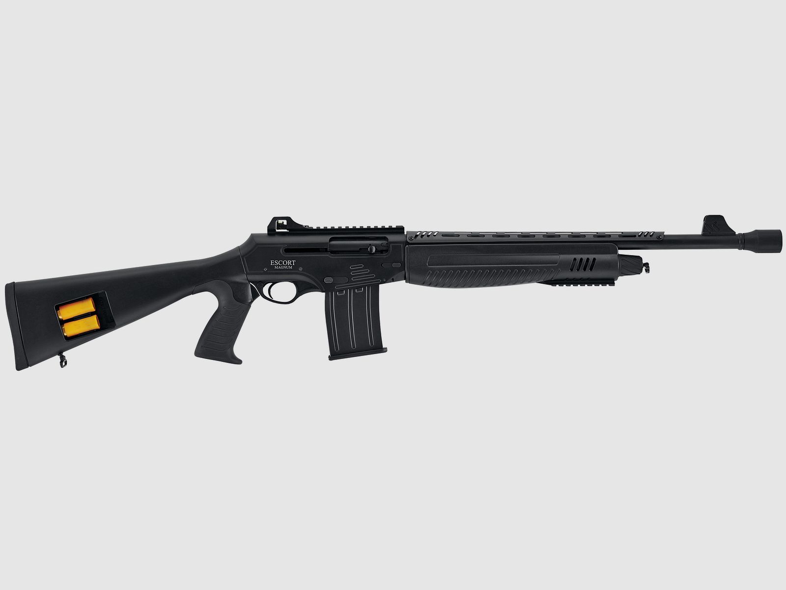 Mercury sport self-loading shotgun Pro Tuning Raider with black stock and 2-shot magazine, cal. 12/76