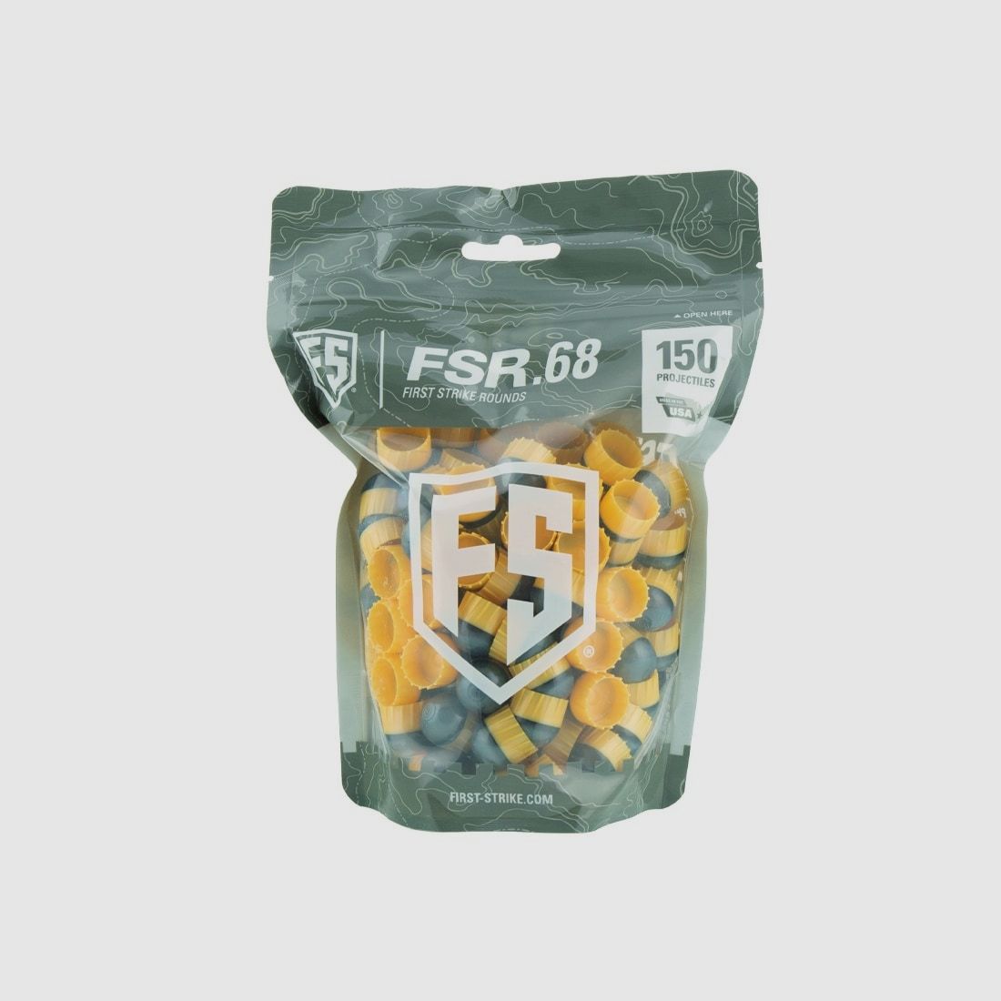 First Strike Paintballs 150 Schuss Tte (grau/gelb)