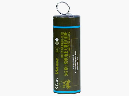 Grenade fumigène avec allumeur à tirage 60 sec. Vert
