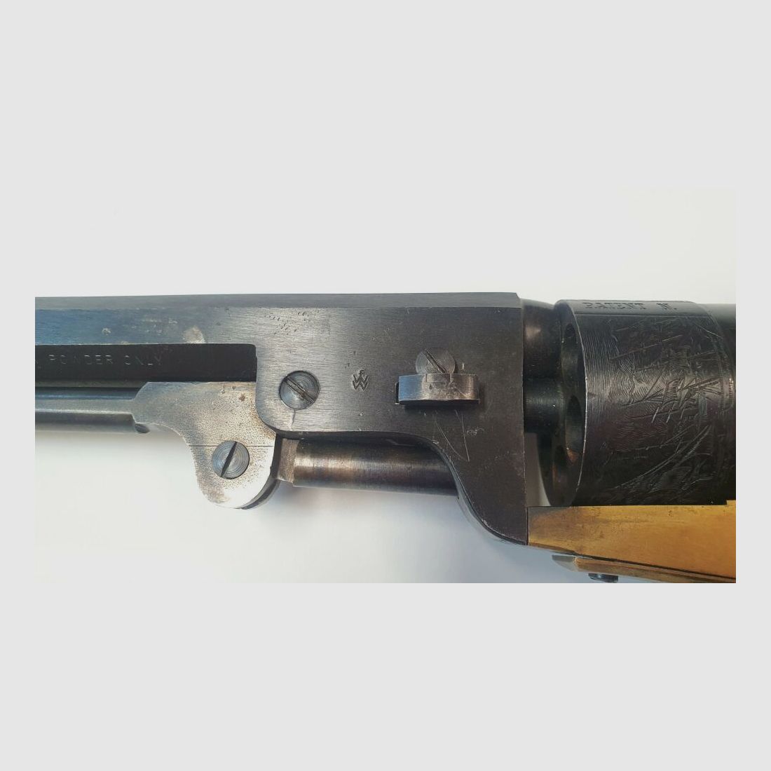 C.O.M. (Consorzio Officine Meccaniche) Percussion Revolver COM Gardone Navy Model - .44 Black Powder Only, Buntline Revolver