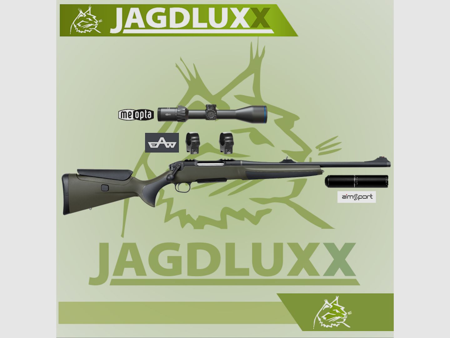 Haenel JAEGER NXT Composite 308Win mit Meopta Meohunter Optik + aimSport Triton No. 5 Schalldmp