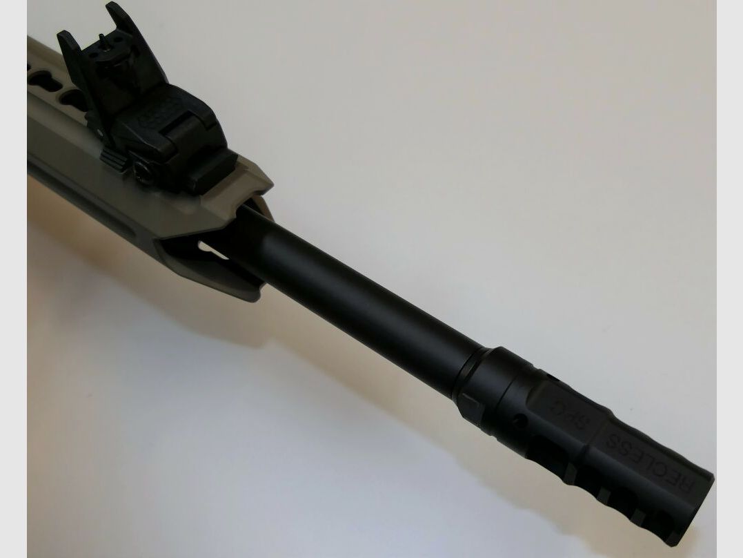 GWMH Selbstladebüchse GWMH SPC-SPORTER A4 17" (SWISS PISTOL CARBINE) FDE Kal.9x19 AR15 Glock Magazin