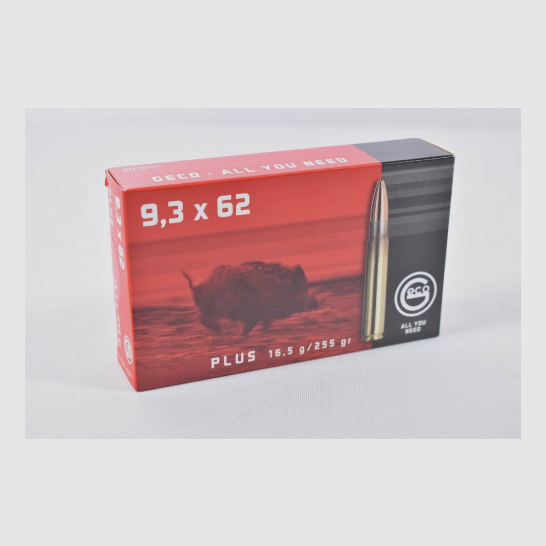Geco 9,3x62 Plus 255grs / 16,5g