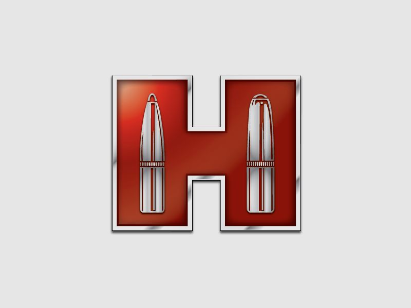 Hornady Red H Transfer-Aufkleber – Rot/Weiß – 4″×4,5″