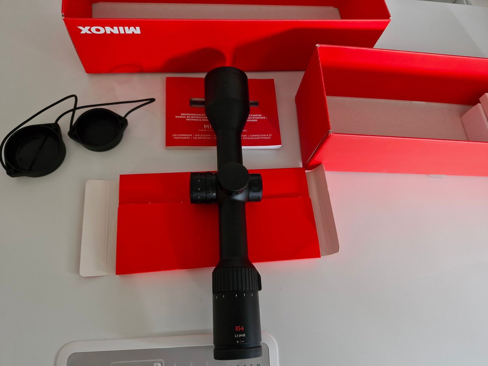 Neues Minox RS6 2,2-14x50 mit Zeiss-Schiene und Parallaxeausgleich