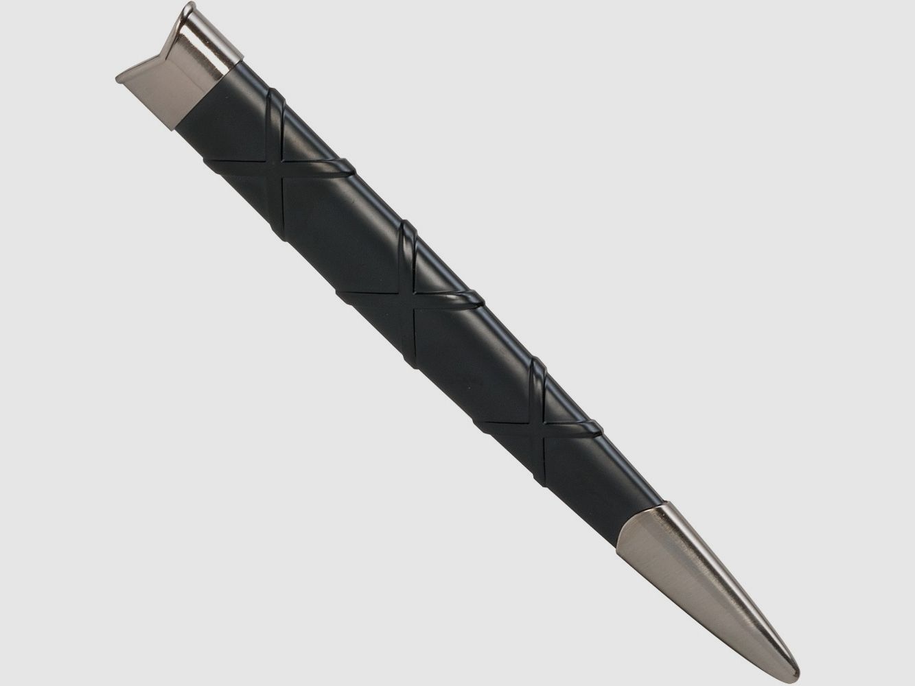 Dolch der Templer schwarz mit rotem Kreuz auf dem Knauf