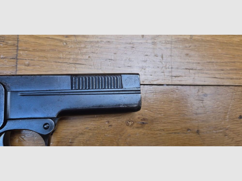 Sehr schöner Dreyse 1907 Pistol - Herstellung um 1915 für die deutsche Armee 1914-1918 - Kal. 7,65 Browning - 7 Schuss - Eines der Werke der Familie Schmeisser! - Schöne deutsche kaiserliche Stempel - Gute Mechanik und Ästhetik - Sehr guter Lauf - Reguläre österreichische Waffe und der Schweizer Garde des Papstes! - Eine der interessantesten 7,65 Browning - TBE/TBE+, Bild 19 von 20
