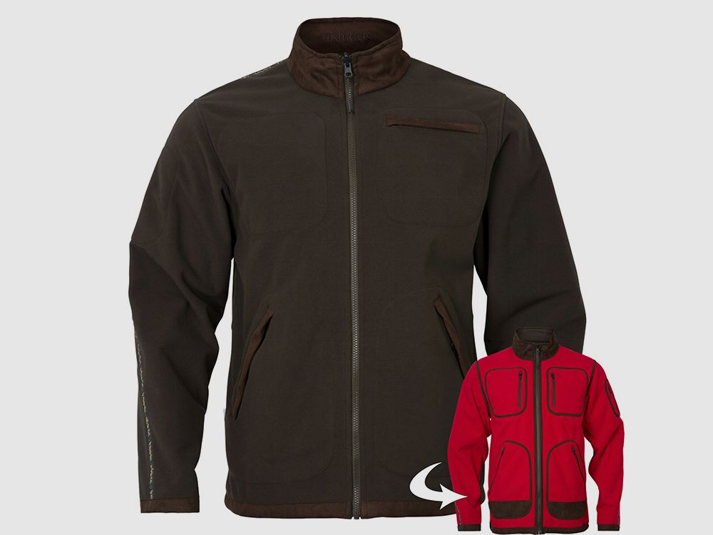 Härkila Kamko Regal red/brown Fleecejacken Herren, billede 1 af 5