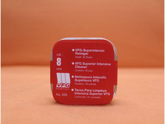 VFG. VFG-Super-Intensivreiniger 8,0mm (635) 40 St. Spezialfilz mit Messingfasern