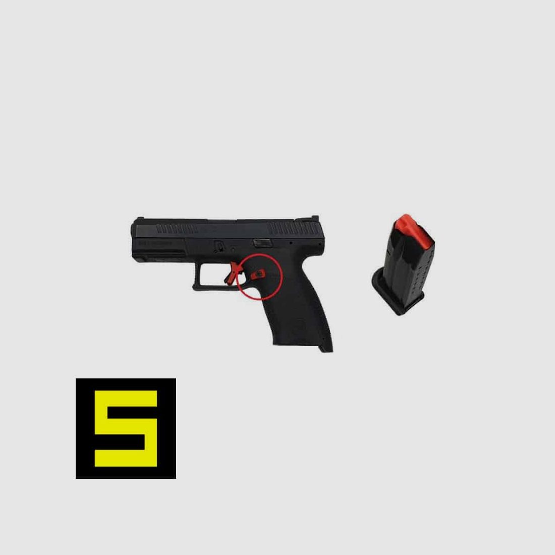 Tactical Evo verlängerter Magazinauswurfknopf für CZ P-10, Bild 3 von 3