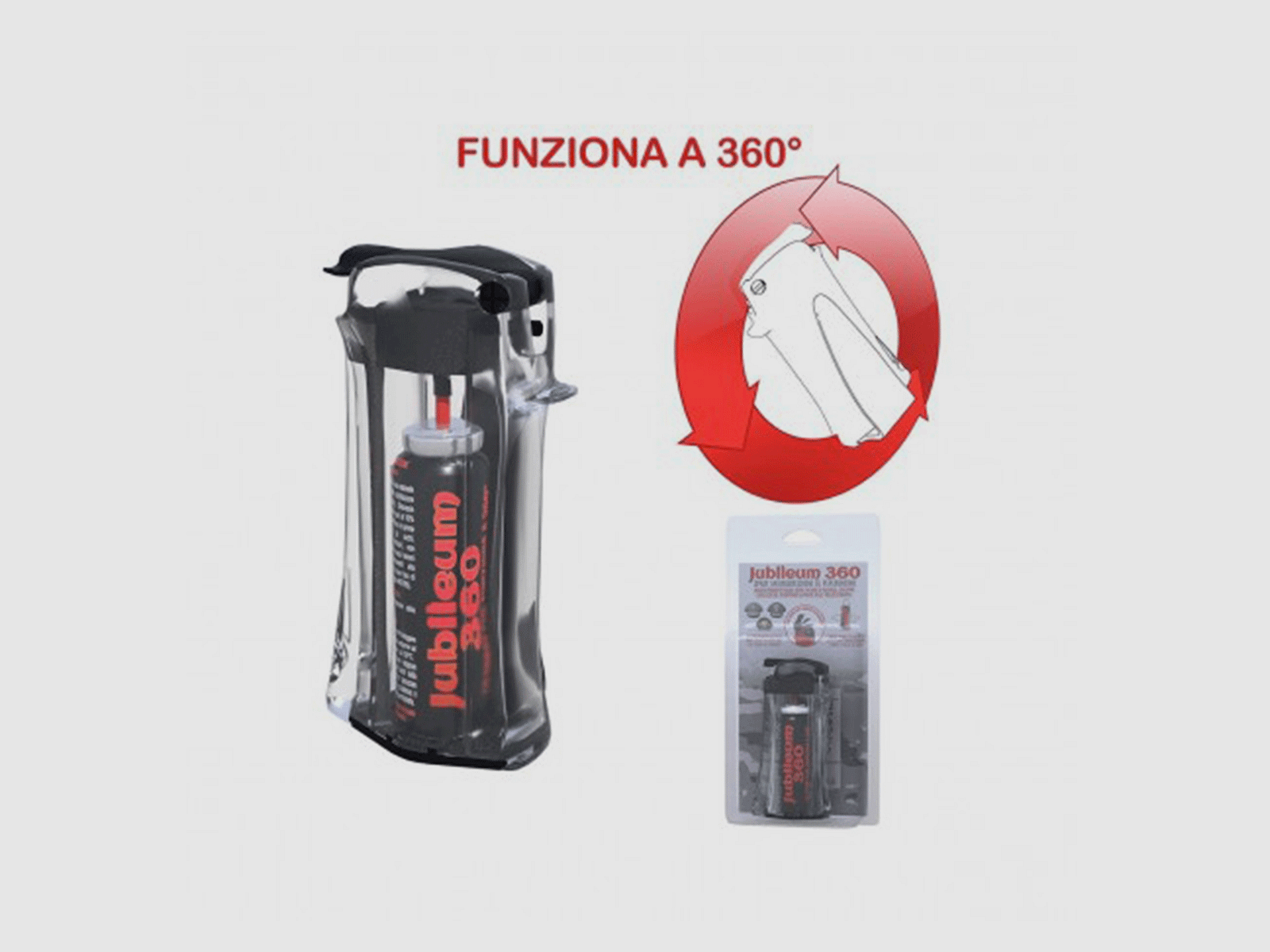 SPRAY AU POIVRE – « JUBILEUM 360 » TRANSPARENT