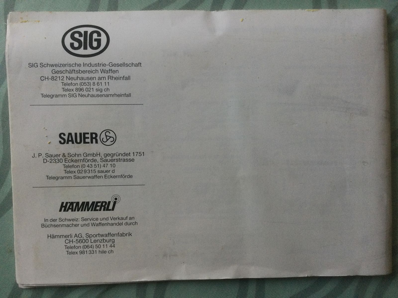 Sauer 200 Manual