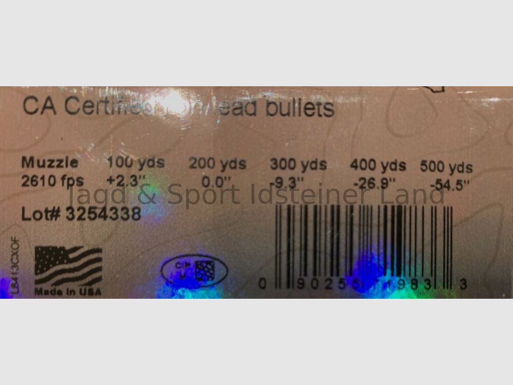 Hornady CX, 165grs, # 809864, Outfitter (OTF) - BLEIFREI -, Bild 3 von 6